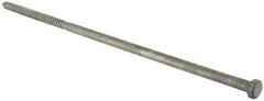 Value Collection - 1/2" Screw, 18" Length Under Head, Steel, Hex Head Lag Screw - Hot Dipped Galvanized, Grade 2 - Industrial Tool & Supply