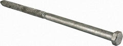 Value Collection - 5/8" Screw, 18" Length Under Head, Steel, Hex Head Lag Screw - Hot Dipped Galvanized, Grade 2 - Industrial Tool & Supply
