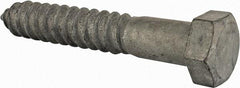 Value Collection - 3/4" Screw, 4-1/2" Length Under Head, Steel, Hex Head Lag Screw - Hot Dipped Galvanized, Grade 2 - Industrial Tool & Supply