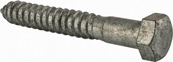 Value Collection - 3/4" Screw, 5" Length Under Head, Steel, Hex Head Lag Screw - Hot Dipped Galvanized, Grade 2 - Industrial Tool & Supply