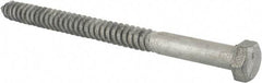 Value Collection - 3/4" Screw, 10" Length Under Head, Steel, Hex Head Lag Screw - Hot Dipped Galvanized, Grade 2 - Industrial Tool & Supply