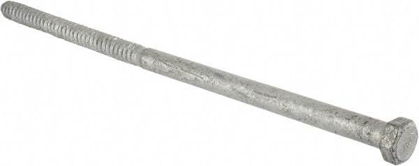 Value Collection - 3/4" Screw, 18" Length Under Head, Steel, Hex Head Lag Screw - Hot Dipped Galvanized, Grade 2 - Industrial Tool & Supply