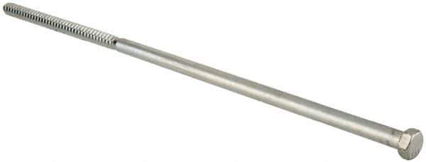 Value Collection - 1/2" Screw, 18" Length Under Head, Steel, Hex Head Lag Screw - Zinc Plated, Grade 2 - Industrial Tool & Supply