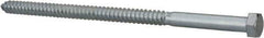 Value Collection - 5/8" Screw, 12" Length Under Head, Steel, Hex Head Lag Screw - Zinc Plated, Grade 2 - Industrial Tool & Supply