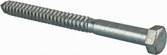 Value Collection - 3/4" Screw, 9" Length Under Head, Steel, Hex Head Lag Screw - Zinc Plated, Grade 2 - Industrial Tool & Supply