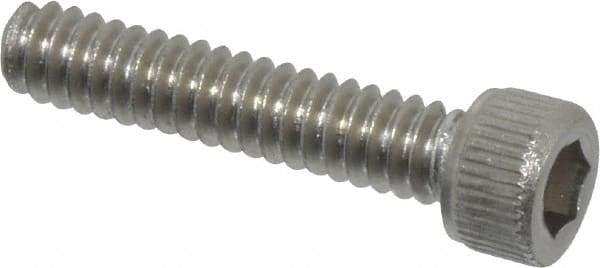 Value Collection - #4-40 UNC Hex Socket Drive, Socket Cap Screw - Grade 18-8 Stainless Steel, Uncoated, Fully Threaded, 9/16" Length Under Head - Industrial Tool & Supply
