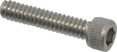 Value Collection - #4-40 UNC Hex Socket Drive, Socket Cap Screw - Grade 18-8 Stainless Steel, Uncoated, Fully Threaded, 9/16" Length Under Head - Industrial Tool & Supply