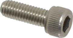 Value Collection - #10-32 UNF Hex Socket Drive, Socket Cap Screw - Grade 18-8 Stainless Steel, Uncoated, Fully Threaded, 9/16" Length Under Head - Industrial Tool & Supply