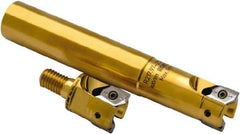 Seco - 1-1/2" Cutting Diam, Modular Connection Indexable Copy End Mill - 3 Inserts, XPKX 12 Insert, R217.97 Toolholder, Through Coolant - Industrial Tool & Supply