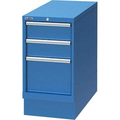 LISTA - 3 Drawer, 66 Compartment Bright Blue Steel Modular Storage Cabinet - Industrial Tool & Supply