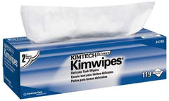 Kimtech - Dry Clean Room/Lab/Critical Task Wipes - Pop-Up, 11-3/4" x 11-3/4" Sheet Size, White - Industrial Tool & Supply