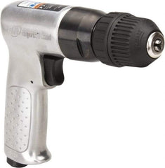Ingersoll-Rand - 3/8" Keyless Chuck - Pistol Grip Handle, 2,000 RPM, 4 CFM, 0.5 hp, 90 psi - Industrial Tool & Supply