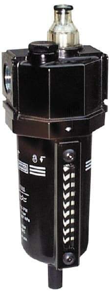 ARO/Ingersoll-Rand - 3/8" NPT, 250 Max psi Standard Modular Lubricator - Metal Bowl with Sight Glass, Aluminum Body, 85 CFM, 175°F Max Temp, 2.76" Long x 2.87" Wide x 7.17" High - Industrial Tool & Supply