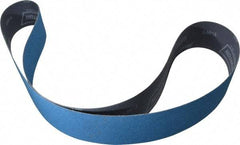 Norton - 2" Wide x 48" OAL, 80 Grit, Zirconia Alumina Abrasive Belt - Zirconia Alumina, Medium, Coated, Y Weighted Cloth Backing, Dry, Series R821 - Industrial Tool & Supply