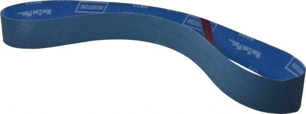 Norton - 2" Wide x 48" OAL, 150 Grit, Zirconia Alumina Abrasive Belt - Zirconia Alumina, Very Fine, Coated, X Weighted Cloth Backing - Industrial Tool & Supply
