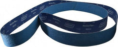 Norton - 3" Wide x 132" OAL, 40 Grit, Zirconia Alumina Abrasive Belt - Zirconia Alumina, Coarse, Coated, Y Weighted Cloth Backing, Series R824 - Industrial Tool & Supply