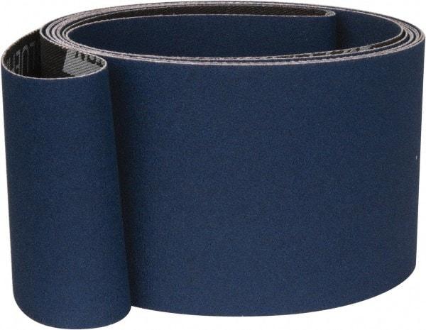 Norton - 3" Wide x 132" OAL, 36 Grit, Zirconia Alumina Abrasive Belt - Zirconia Alumina, Very Coarse, Coated, Y Weighted Cloth Backing, Series R824 - Industrial Tool & Supply