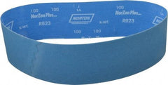 Norton - 4" Wide x 36" OAL, 100 Grit, Zirconia Alumina Abrasive Belt - Zirconia Alumina, Fine, Coated, X Weighted Cloth Backing - Industrial Tool & Supply