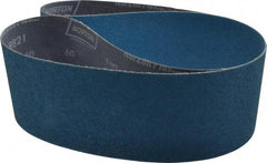 Norton - 4" Wide x 54" OAL, 60 Grit, Zirconia Alumina Abrasive Belt - Zirconia Alumina, Medium, Coated, Y Weighted Cloth Backing, Dry, Series R821 - Industrial Tool & Supply