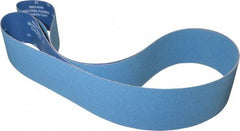 Norton - 4" Wide x 132" OAL, 80 Grit, Zirconia Alumina Abrasive Belt - Zirconia Alumina, Medium, Coated, Y Weighted Cloth Backing, Series R884P - Industrial Tool & Supply