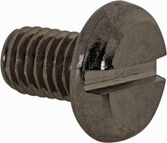 Value Collection - M8x1.25 Metric Coarse, 12mm Length Under Head Slotted Drive Machine Screw - Pan Head, Grade 18-8 & A2 Stainless Steel, Uncoated, Without Washer - Industrial Tool & Supply