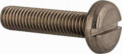 Value Collection - M8x1.25 Metric Coarse, 35mm Length Under Head Slotted Drive Machine Screw - Pan Head, Grade 18-8 & A2 Stainless Steel, Uncoated, Without Washer - Industrial Tool & Supply