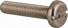 Value Collection - M8x1.25 Metric Coarse, 40mm Length Under Head Slotted Drive Machine Screw - Pan Head, Grade 18-8 & A2 Stainless Steel, Uncoated, Without Washer - Industrial Tool & Supply