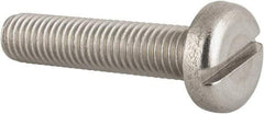 Value Collection - M10x1.50 Metric Coarse, 45mm Length Under Head Slotted Drive Machine Screw - Pan Head, Grade 18-8 & A2 Stainless Steel, Uncoated, Without Washer - Industrial Tool & Supply