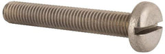 Value Collection - M10x1.50 Metric Coarse, 65mm Length Under Head Slotted Drive Machine Screw - Pan Head, Grade 18-8 & A2 Stainless Steel, Uncoated, Without Washer - Industrial Tool & Supply
