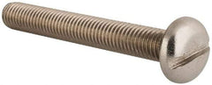 Value Collection - M10x1.50 Metric Coarse, 75mm Length Under Head Slotted Drive Machine Screw - Pan Head, Grade 18-8 & A2 Stainless Steel, Uncoated, Without Washer - Industrial Tool & Supply