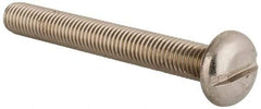 Value Collection - M10x1.50 Metric Coarse, 80mm Length Under Head Slotted Drive Machine Screw - Pan Head, Grade 18-8 & A2 Stainless Steel, Uncoated, Without Washer - Industrial Tool & Supply