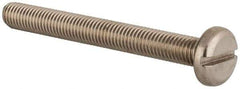 Value Collection - M10x1.50 Metric Coarse, 90mm Length Under Head Slotted Drive Machine Screw - Pan Head, Grade 18-8 & A2 Stainless Steel, Uncoated, Without Washer - Industrial Tool & Supply