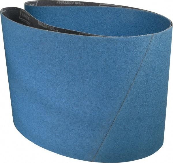 Norton - 10" Wide x 70-1/2" OAL, 60 Grit, Zirconia Alumina Abrasive Belt - Zirconia Alumina, Medium, Coated, X Weighted Cloth Backing - Industrial Tool & Supply