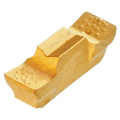 Iscar - 200010GEPI Grade IC08, 2mm Cutting Width Carbide Grooving Insert - 9mm Max Depth of Cut, Neutral, 0.1mm Corner Radius, Uncoated - Industrial Tool & Supply