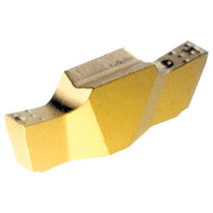 Iscar - 100010GEPI Grade IC528, 1mm Cutting Width Carbide Grooving Insert - 1.5mm Max Depth of Cut, Right Hand, 0.1mm Corner Radius, TiCN/TiN Finish - Industrial Tool & Supply