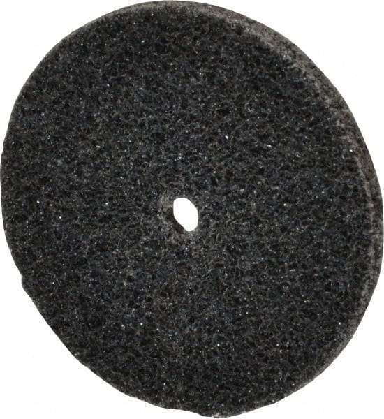 3M - 1-1/2" Diam, 1/8" Face Width, 1/8" Center Hole, Medium Grade, Silicon Carbide Deburring Wheel - Unitized, Hard Density 7 Grade, 30,100 RPM - Industrial Tool & Supply