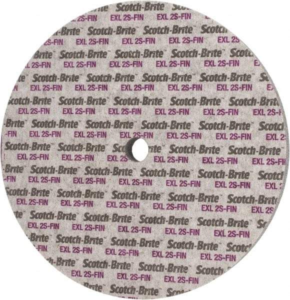 3M - 12" Diam, 1" Face Width, 1" Center Hole, Fine Grade, Silicon Carbide Deburring Wheel - Unitized, Soft Density 2 Grade, 2,600 RPM - Industrial Tool & Supply