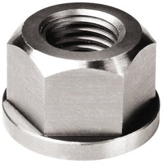 TE-CO - 3/8-16, 7/8" Flange Diam, 1/2" High, 11/16" Across Flats, Flange Nut - Industrial Tool & Supply