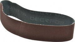 Made in USA - 2" Wide x 18-15/16" OAL, 120 Grit, Aluminum Oxide Abrasive Belt - Aluminum Oxide, Fine, Coated - Industrial Tool & Supply