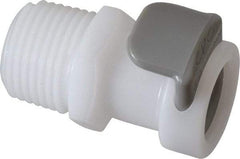 CPC Colder Products - 3/8" Outside Diam, 3/8 NPT, Acetal Push-to-Connect Tube Female Connector - 120 Max psi, White - Industrial Tool & Supply