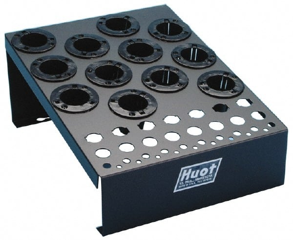 Huot - 12-1/2 Inches Width x 6-3/4 Inches Height NC Tool Holder and DA Collet Rack - Industrial Tool & Supply