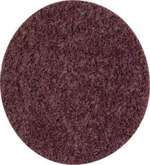 3M - 4-1/2" Coarse Grade Ceramic Deburring Disc - Quick Change Connection, Maroon, 13,300 Max RPM - Industrial Tool & Supply