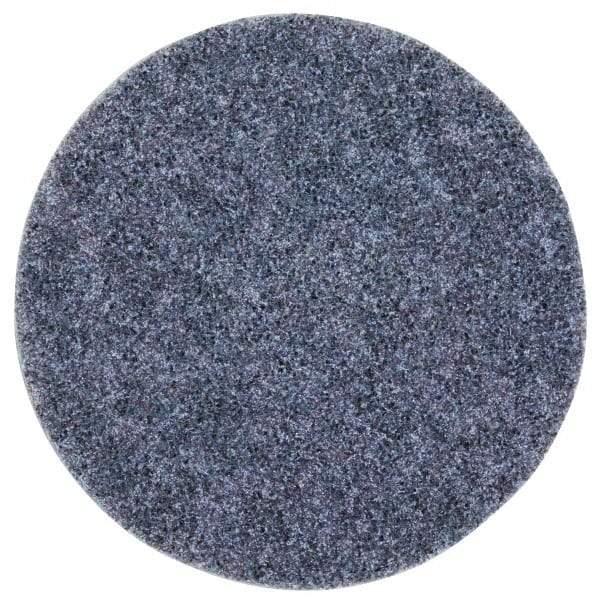 3M - 5" Coarse Grade Aluminum Oxide Deburring Disc - Hook & Loop Connection, Blue, 10,000 Max RPM - Industrial Tool & Supply