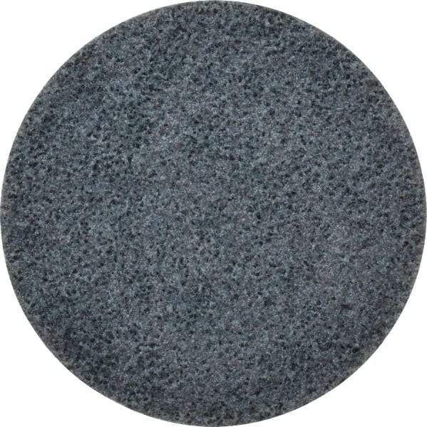 3M - 4-1/2" Coarse Grade Ceramic Deburring Disc - Quick Change Connection, Blue, 13,300 Max RPM - Industrial Tool & Supply