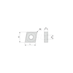 Turning Insert:  CNMG644 AH120,  Solid Carbide TiAlN Finish,  Neutral,  3/4″ Inscribed Circle,  0.0630″ Corner Radius,  80.0 &deg N/A Diamond,  Series  CNMG