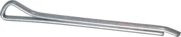Made in USA - 1/8" Diam x 1-3/4" Long Hammerlock Cotter Pin - Grade 2, Zinc-Plated, Steel - Industrial Tool & Supply