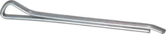 Made in USA - 1/8" Diam x 1-3/4" Long Hammerlock Cotter Pin - Grade 2, Zinc-Plated, Steel - Industrial Tool & Supply