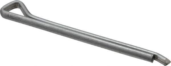 Made in USA - 3/16" Diam x 2-1/2" Long Hammerlock Cotter Pin - Grade 2, Zinc-Plated, Steel - Industrial Tool & Supply