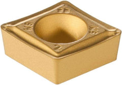 Iscar - CCMT3-2 SM Grade IC9150 Carbide Turning Insert - TiCN/Al2O3/TiN Finish, 80° Diamond, 3/8" Inscr Circle, 5/32" Thick, 1/32" Corner Radius - Industrial Tool & Supply