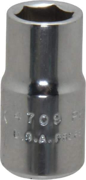 Proto - 5/8", 1/2" Drive, Standard Hand Socket - 6 Points, 7/8" OAL, Chrome Finish - Industrial Tool & Supply